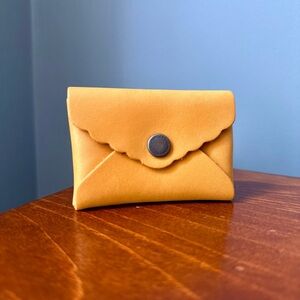 Portland Leather Goods Mini Daisy Wallet in Sunflower